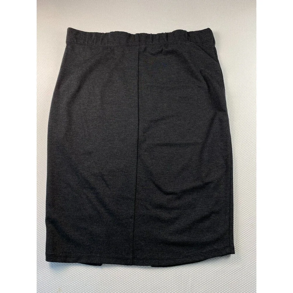 Torrid Skirt Charcoal Gray Tie Front Ponte Pencil Wrap Plus Size 2 / 2X NWT - Picture 7 of 8